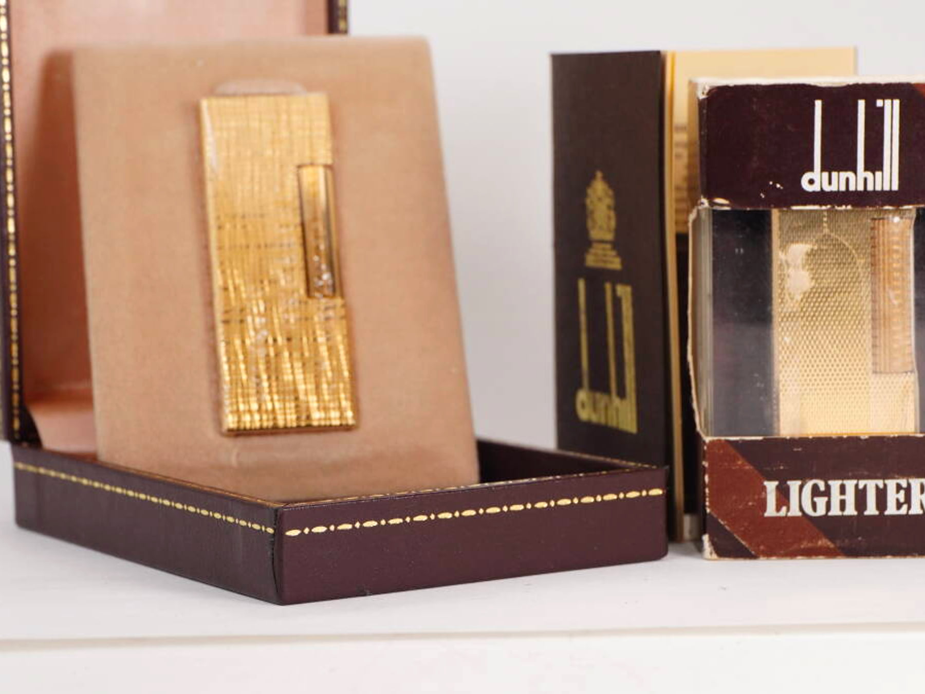 Dunhill ダンヒル Rollagas ガスライター 2点セット ケース付 現状品