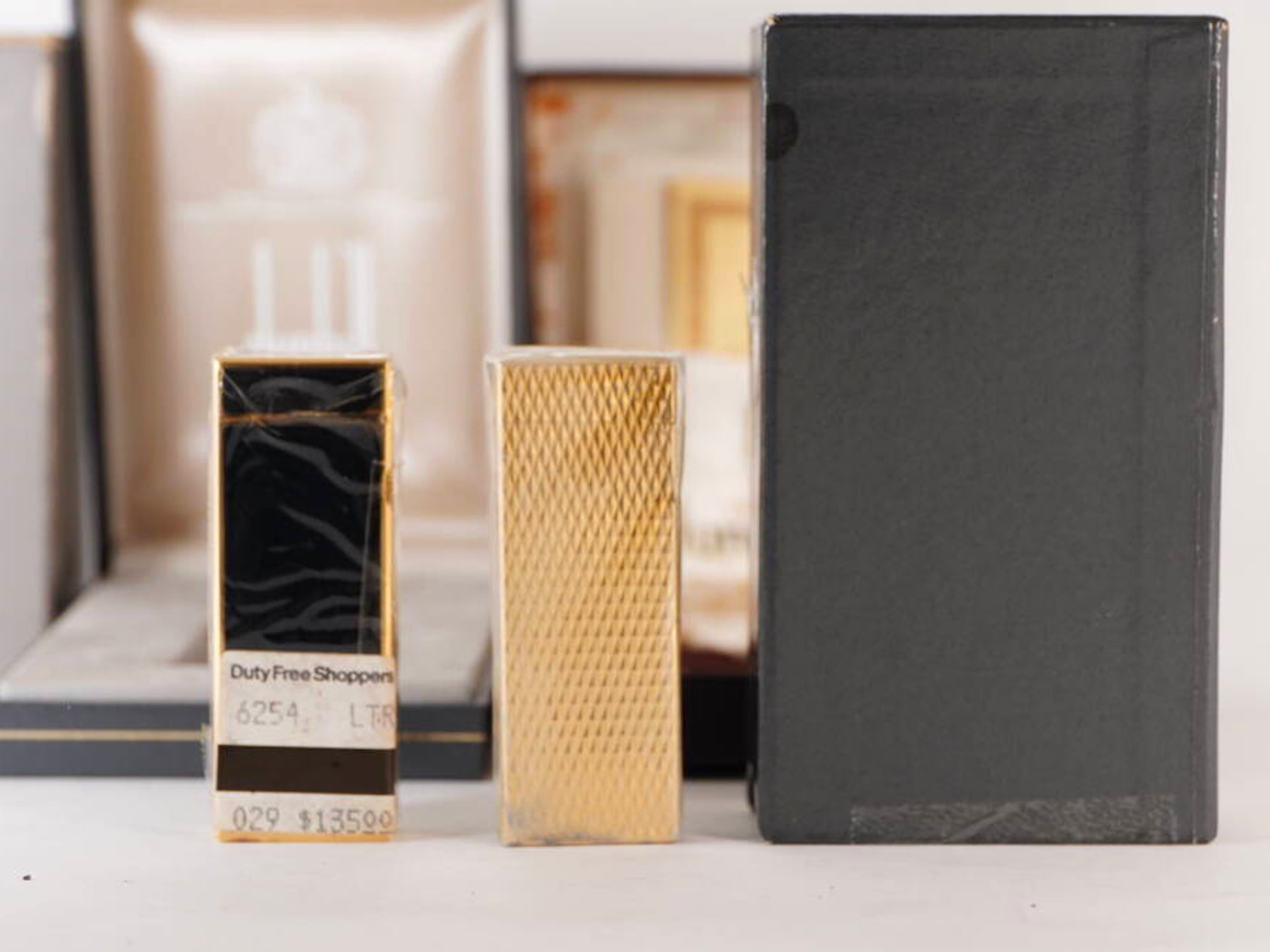 dunhill ダンヒル ガスライター 3点セット 原箱付 ゴールドカラー シルバーカラー ブラック系デザイン 現状品 · plate 3