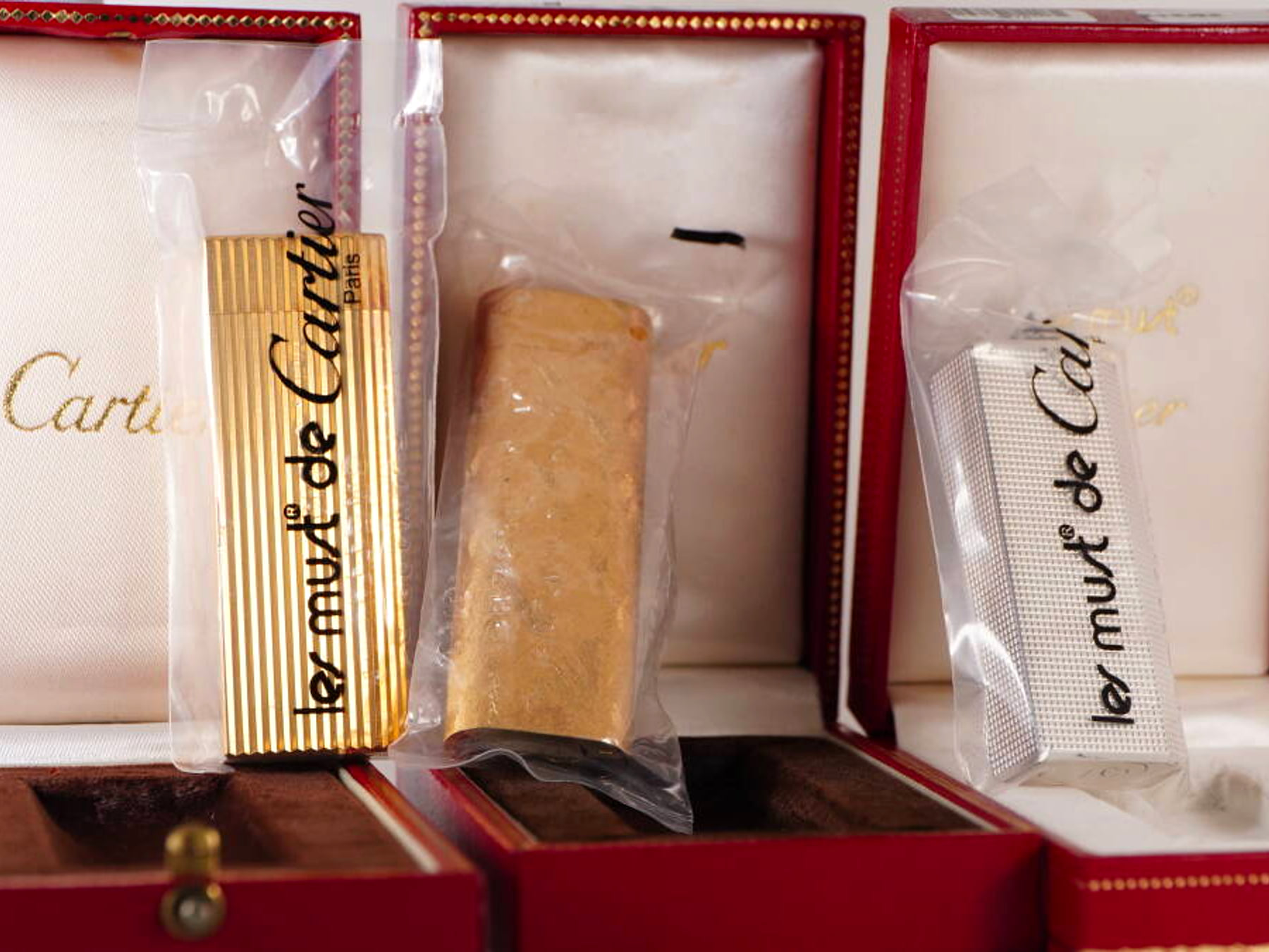 Cartier カルティエ ガスライター 3点セット 原箱付 ゴールドカラー シルバーカラー 各種デザイン 現状品