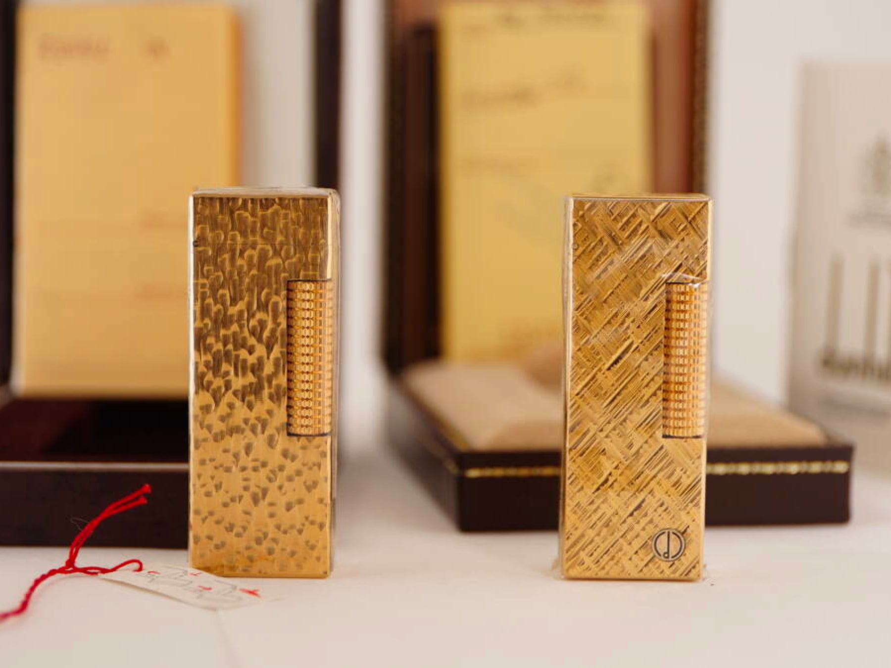 dunhill ダンヒル ガスライター 2点セット ゴールドカラー 元箱付