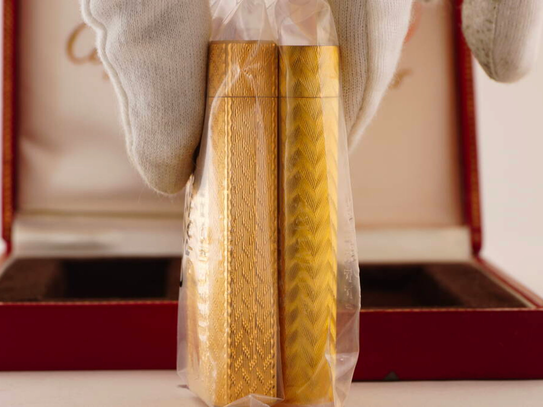 Cartier カルティエ ガスライター 2点セット ゴールドカラー 元箱付 · plate 3