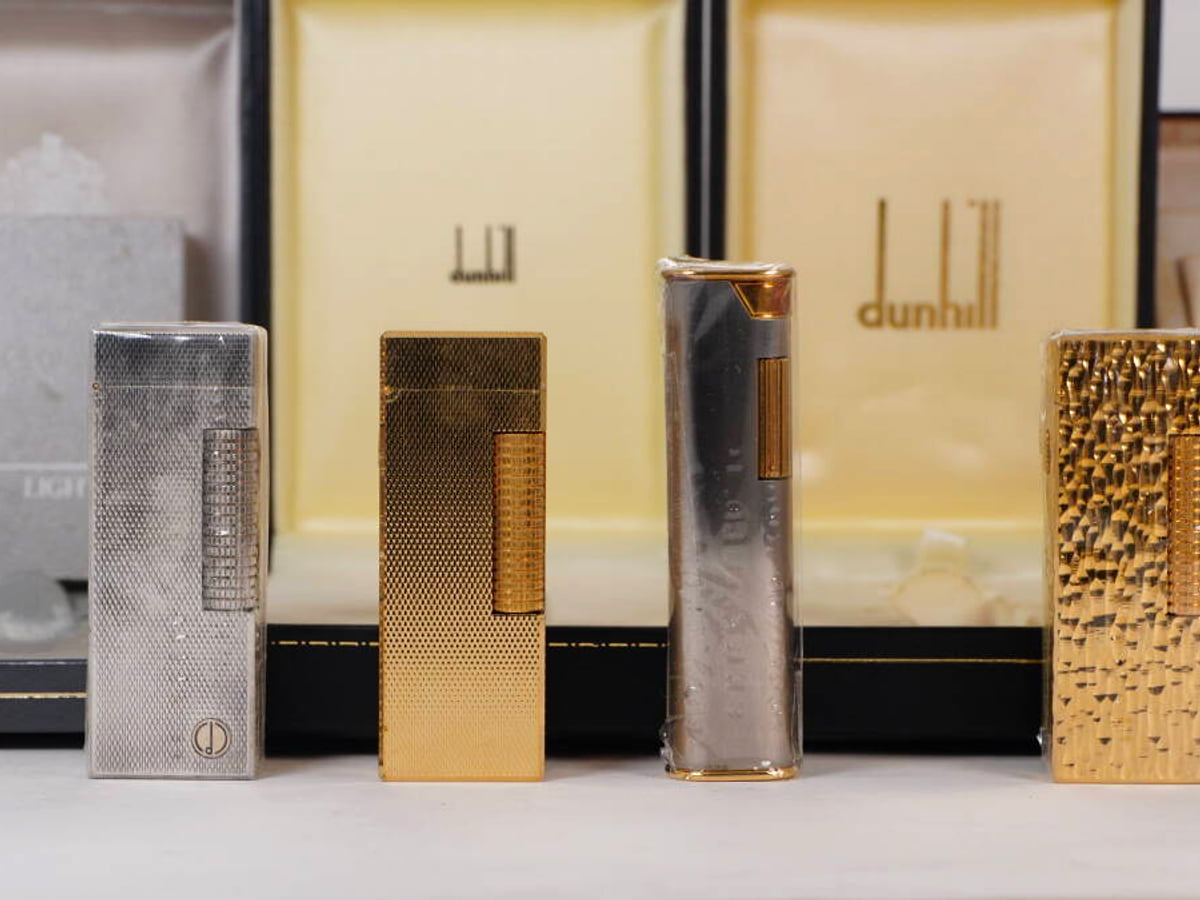 dunhill ダンヒル ガスライター ゴールドカラー シルバーカラー 4点セット 箱付