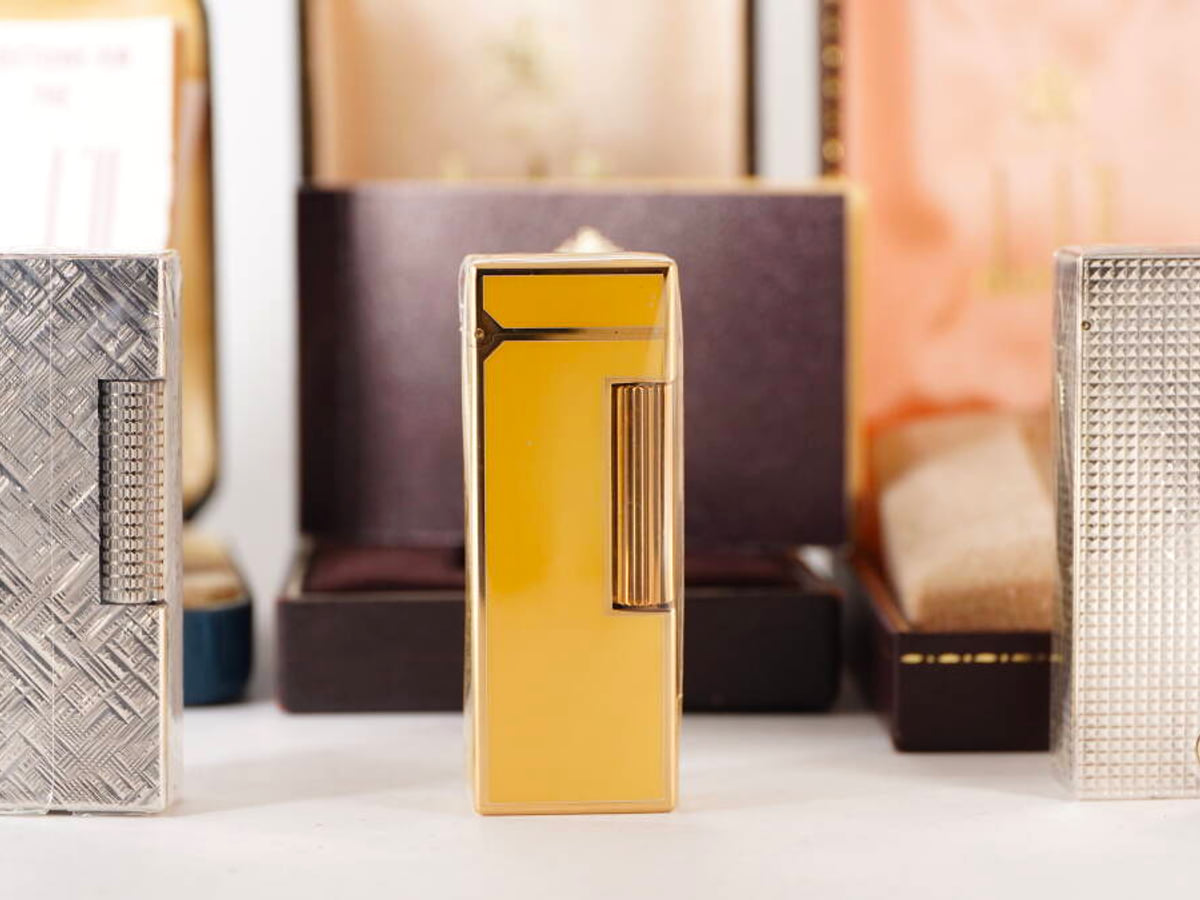 dunhill ダンヒル ガスライター 3点セット ゴールドカラー シルバーカラー 各種デザイン 箱付