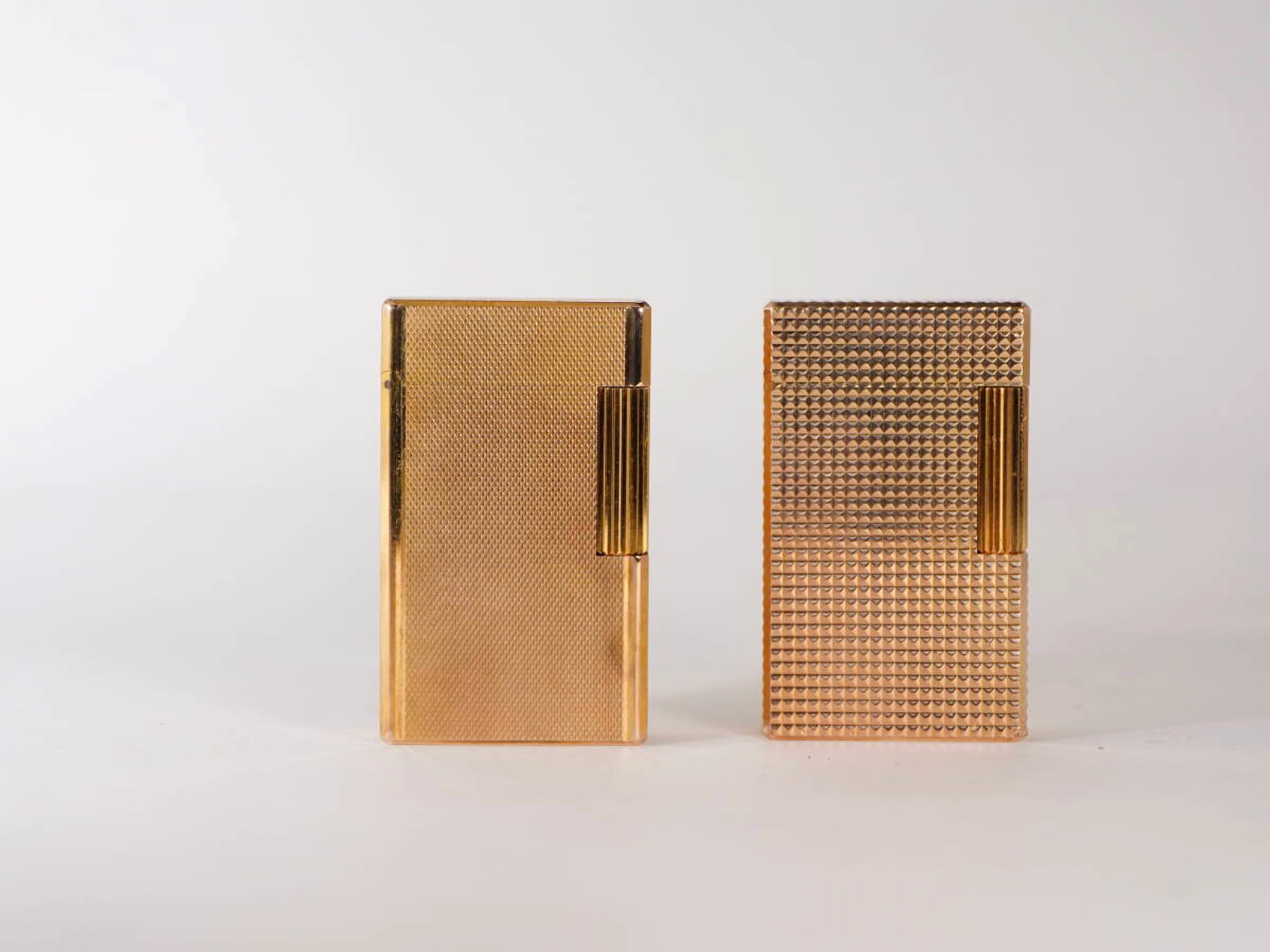 S.T. Dupont エス・テー・デュポン L1 ガスライター 2点セット ゴールドカラー 現状品