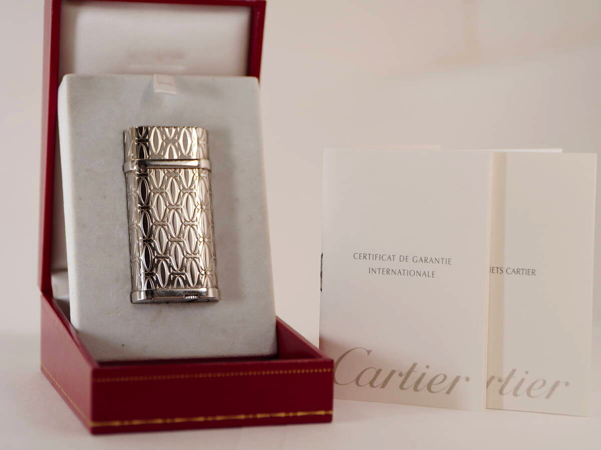 Cartier カルティエ ハッピーバースデー ガスライター シルバーカラー Cモチーフ 元箱 保証書付