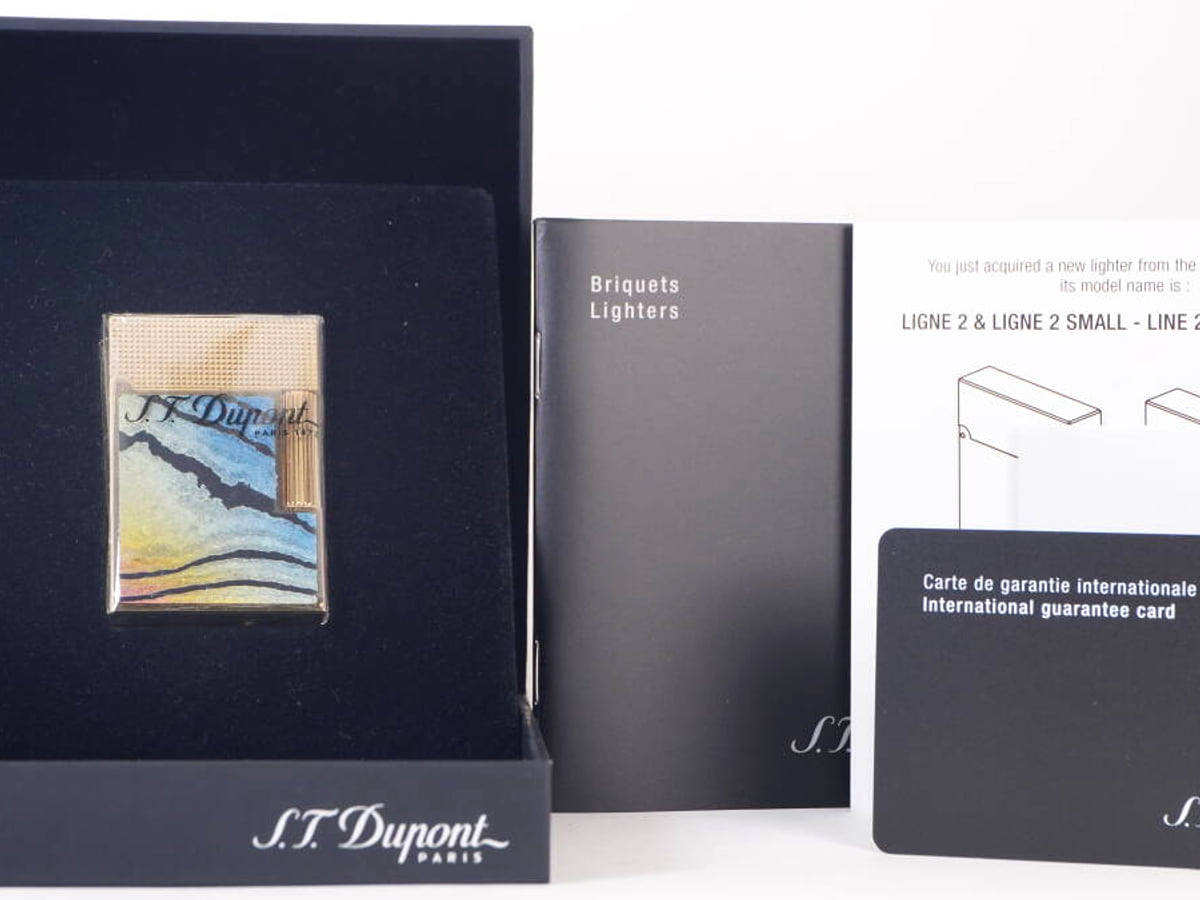 S.T. Dupont デュポン L2 ガスライター ゴールドカラー 箱・冊子・カード付