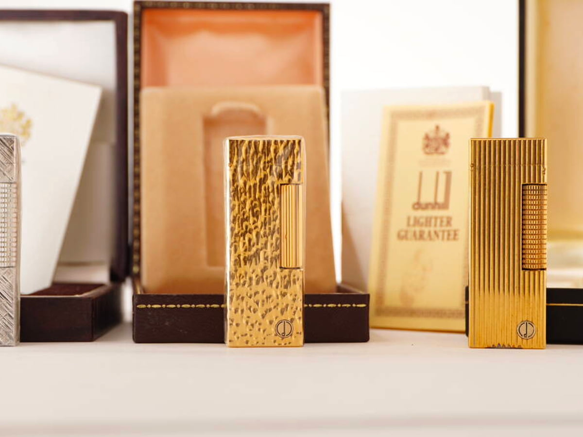 dunhill ダンヒル表記 ガスライター 3点 ケース・書類付 ジャンク品