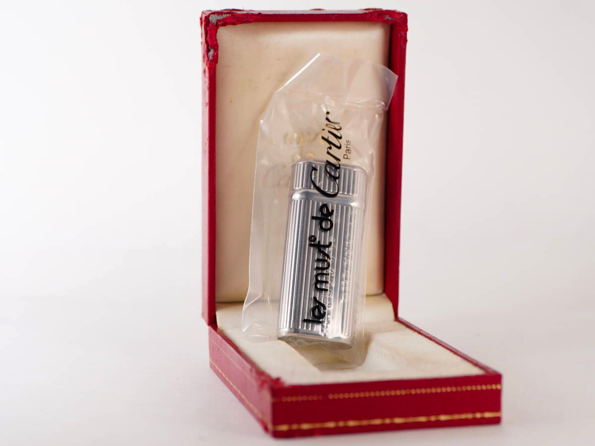 Cartier カルティエ ガスライター シルバーカラー les must de Cartier 原盒付 単品