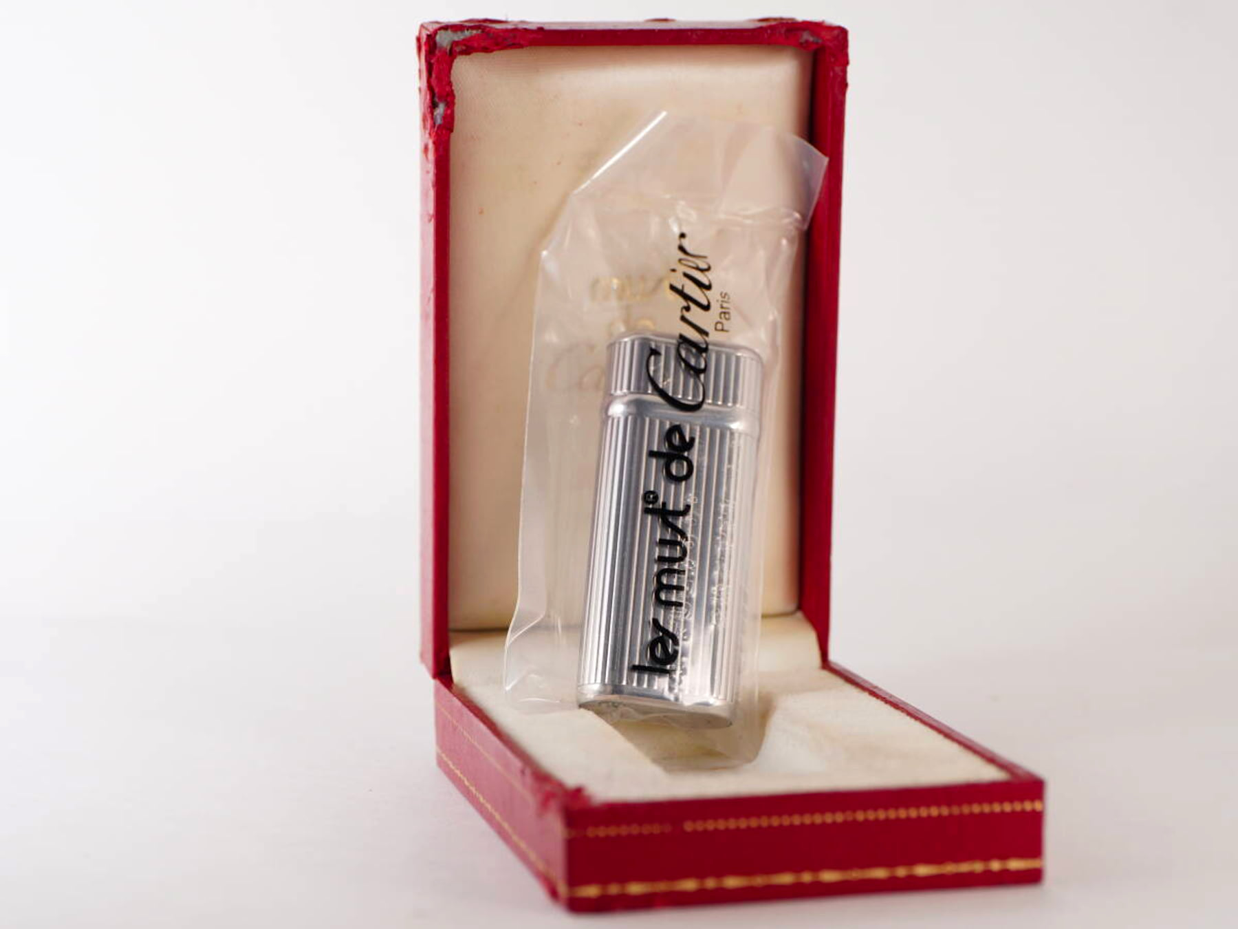 Cartier カルティエ ガスライター シルバーカラー les must de Cartier 原盒付 単品
