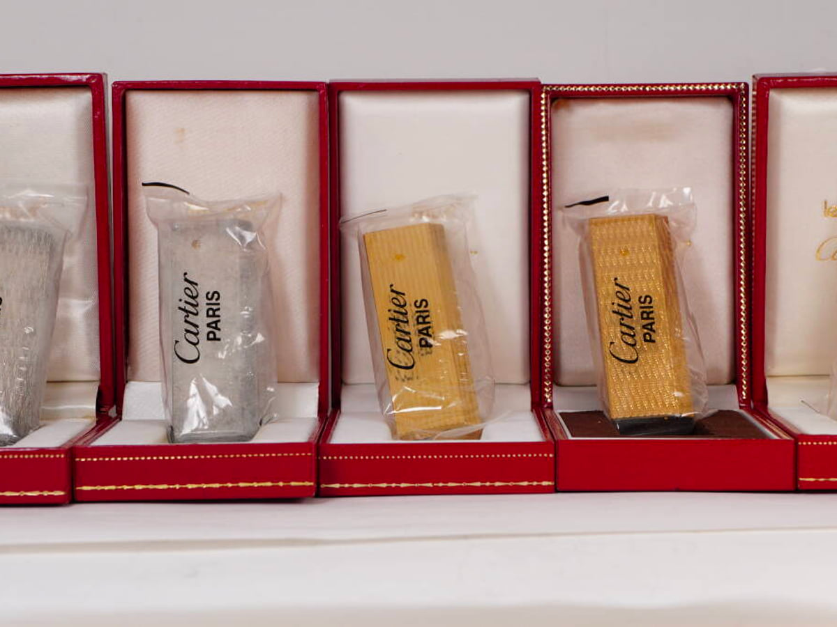 Cartier カルティエ ガスライター 5点セット ゴールドカラー／シルバーカラー 原箱付 現状品