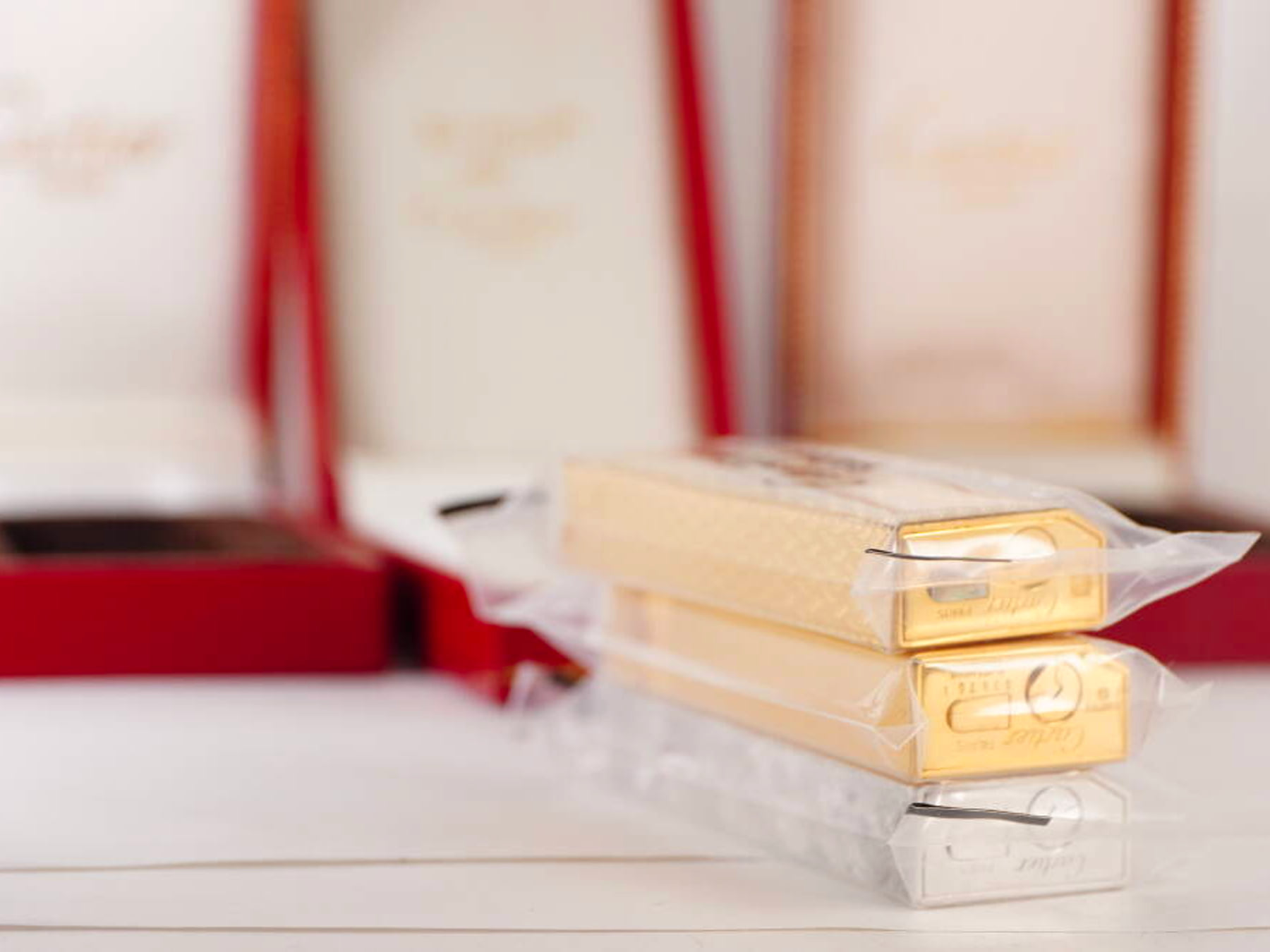 Cartier カルティエ ガスライター 3点セット ゴールドカラー シルバーカラー 純正ケース付 · plate 5