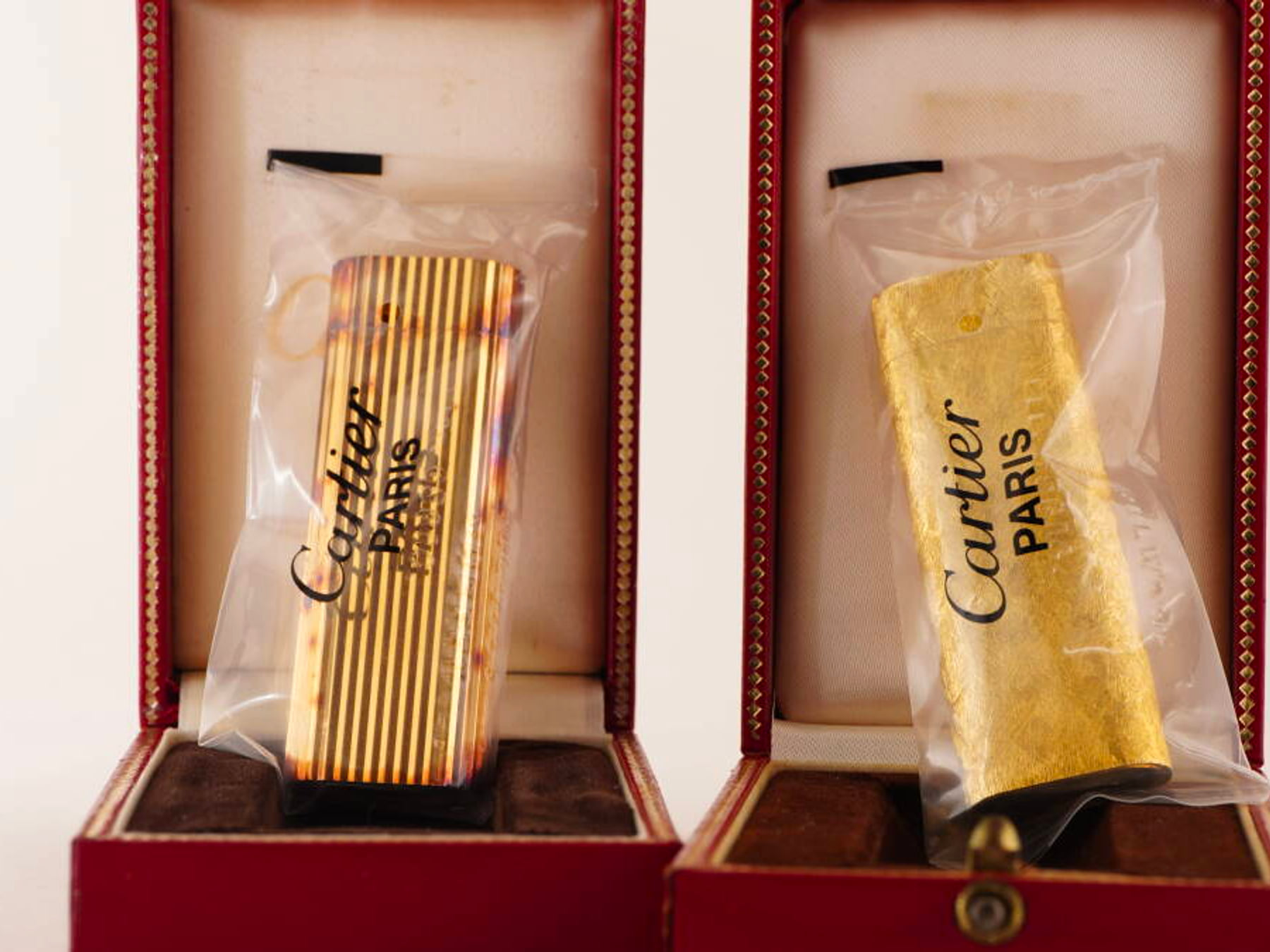 Cartier カルティエ ガスライター 2セット 縦ストライプ調 元箱付 · plate 8