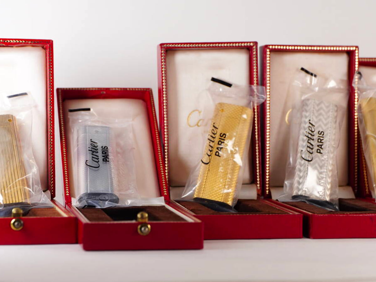 Cartier カルティエ ガスライター 5点セット ゴールドカラー シルバーカラー 各種デザイン 箱付