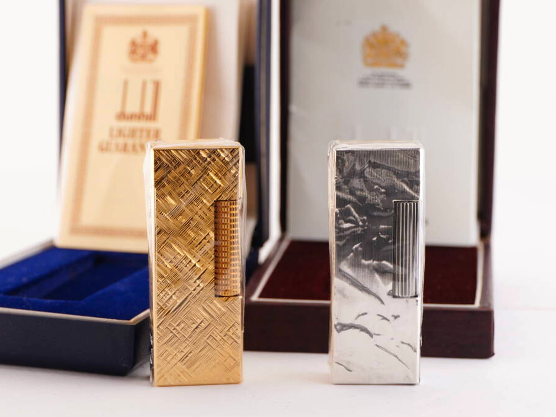 dunhill表記 ライター 2点まとめ 金銀色 未確認 ジャンク品