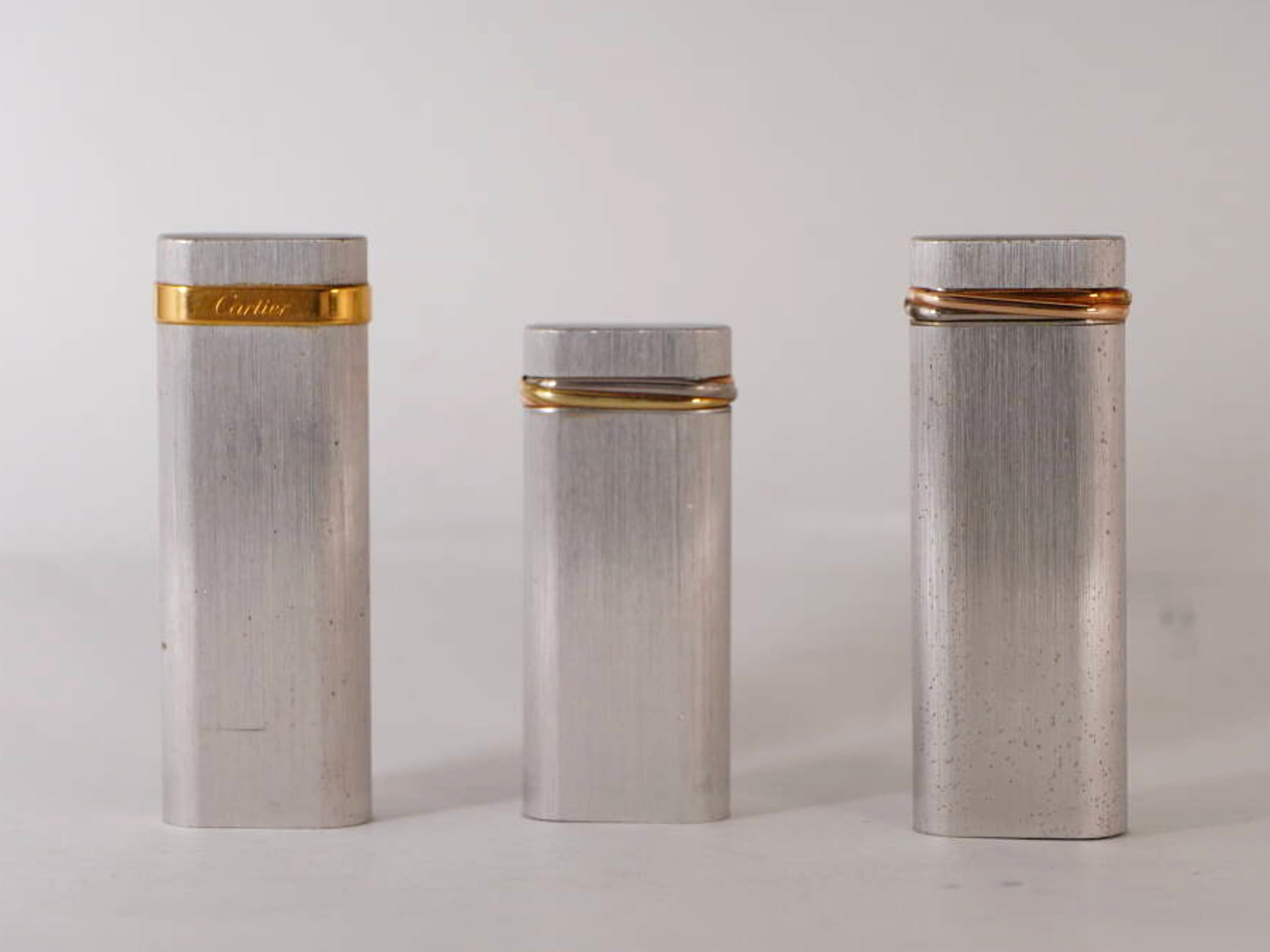 Cartier カルティエ ガスライター 3点セット シルバーカラー ゴールドカラー 単品 現状品