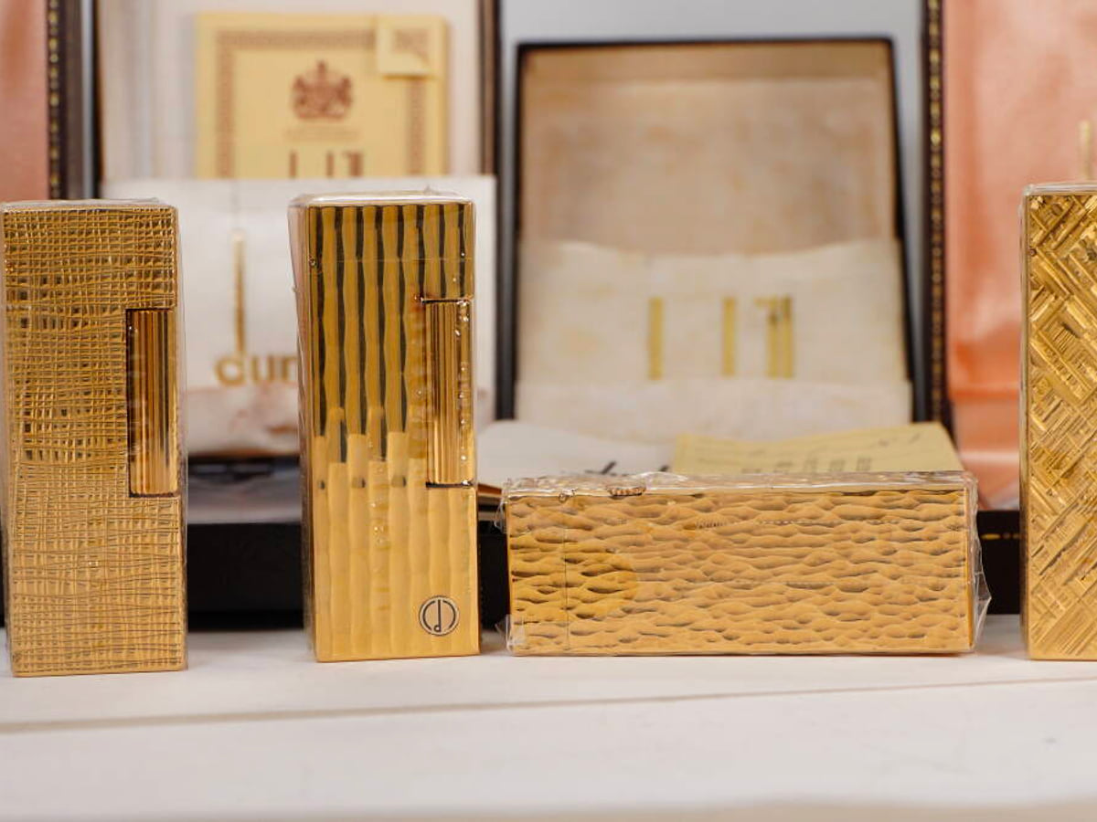Dunhill ダンヒル ガスライター 4点セット ゴールドカラー 箱付 現状品