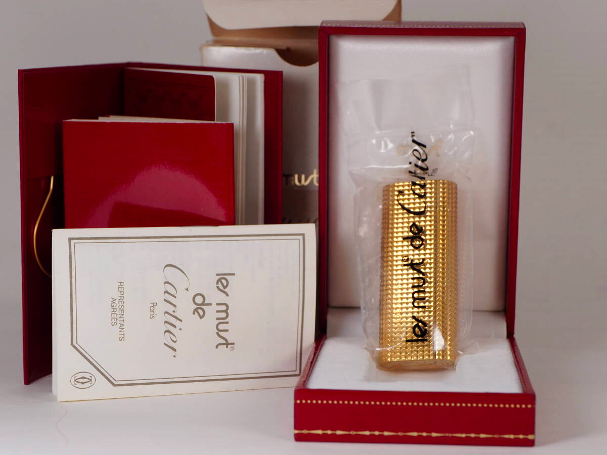 Cartier カルティエ ガスライター ゴールド ダイヤモンドヘッド 箱・保証書付 現状品
