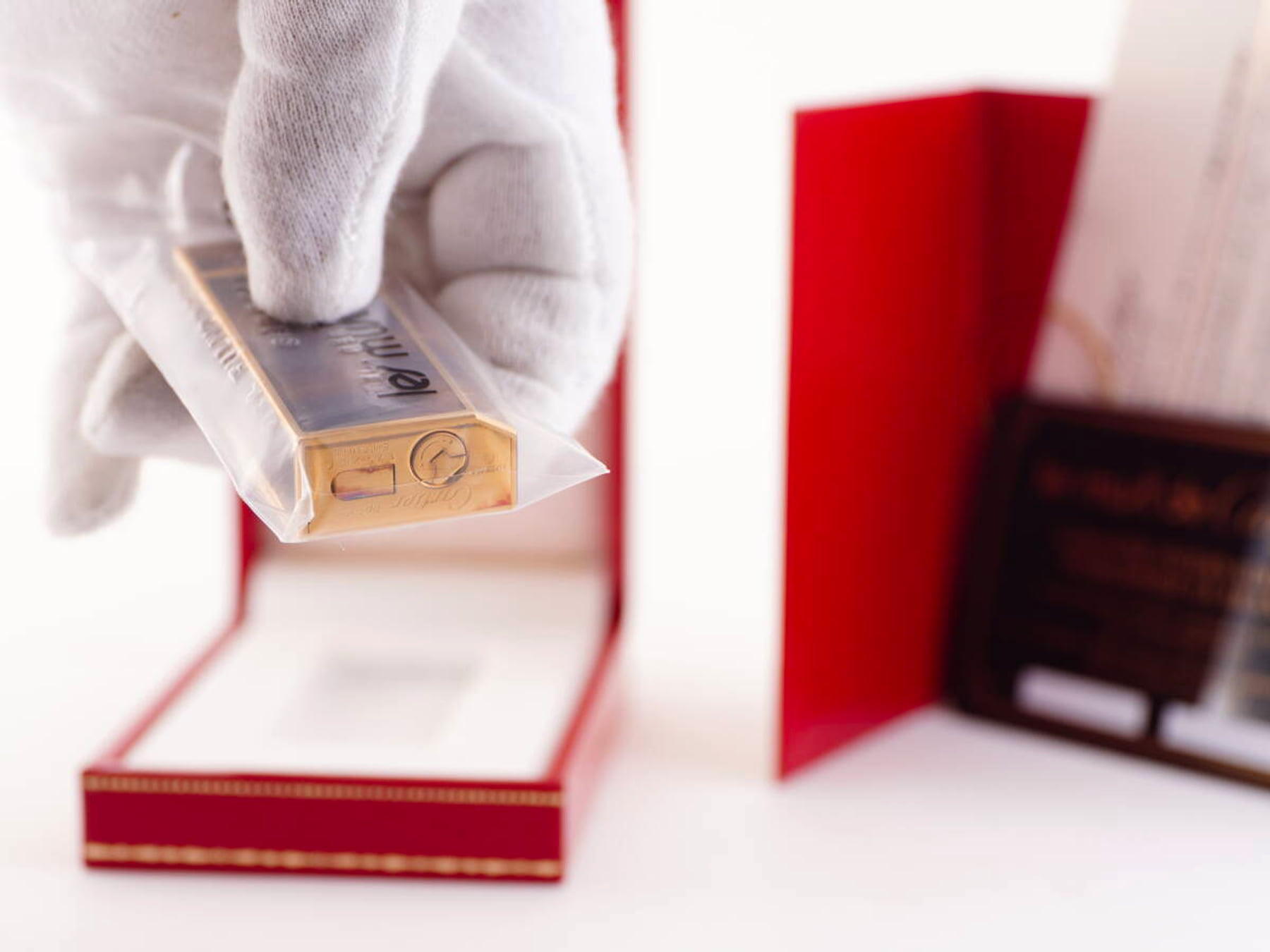 Cartier カルティエ表記 五角形 ガスライター ケース・カード付 ジャンク品 · plate 7