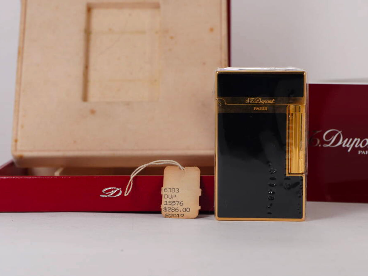 S.T.Dupont エス・テー・デュポン ガスライター ライン2系 1点 ブラック系 現状品