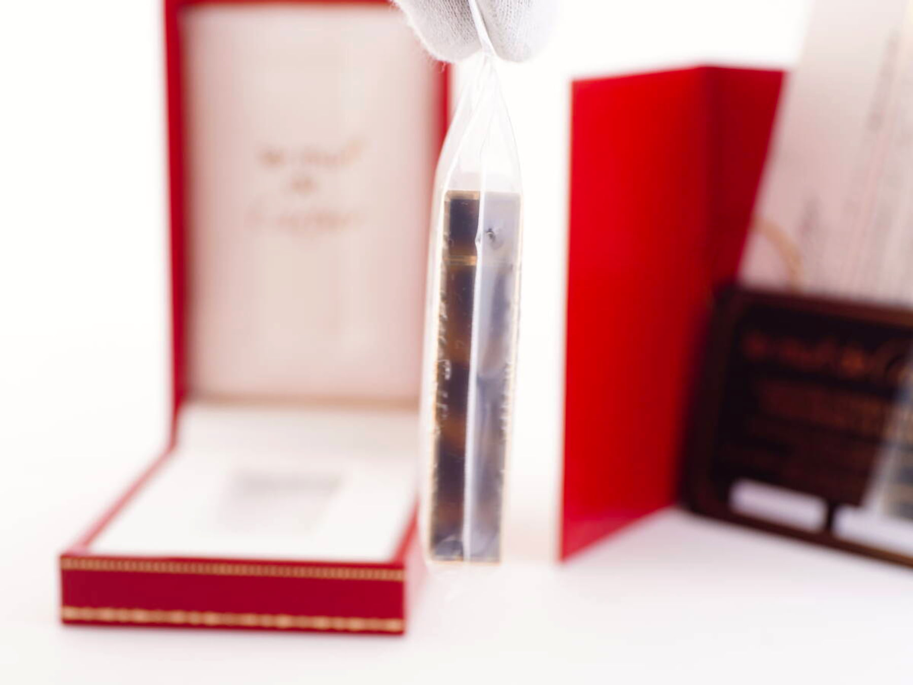 Cartier カルティエ表記 五角形 ガスライター ケース・カード付 ジャンク品 · plate 5