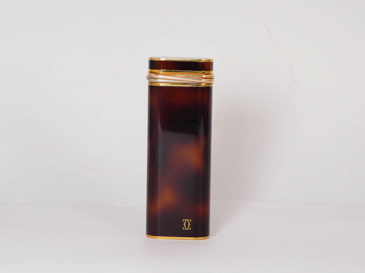 Cartier カルティエ ガスライター ゴールドカラー スイス製 現状品