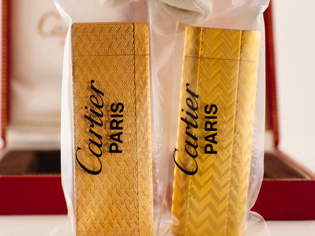 Cartier カルティエ ガスライター 2点セット ゴールドカラー 元箱付