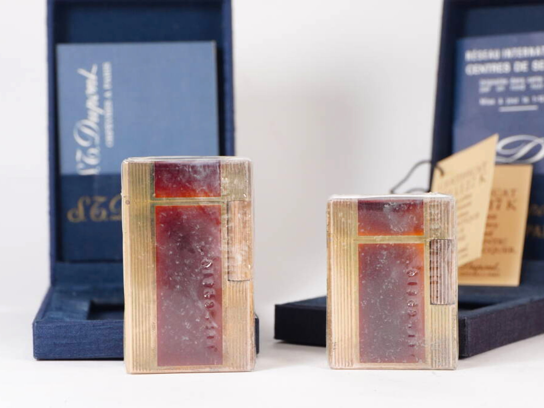 S.T.Dupont デュポン ライター 2点セット L1系 ボルドー系 着火未確認 現状品