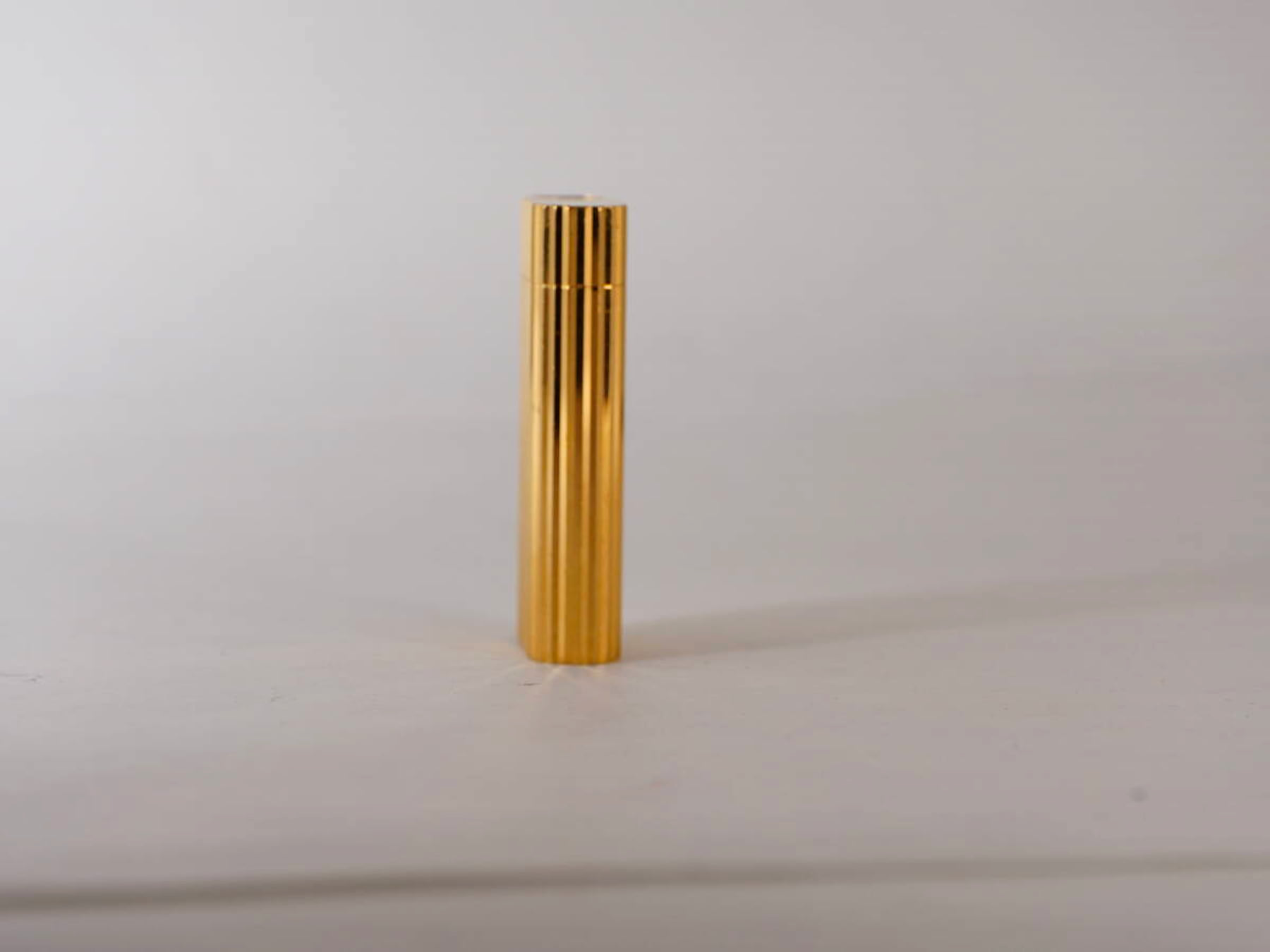 Cartier カルティエ ガスライター ゴールドカラー ストライプ調 短款 単体 · plate 10