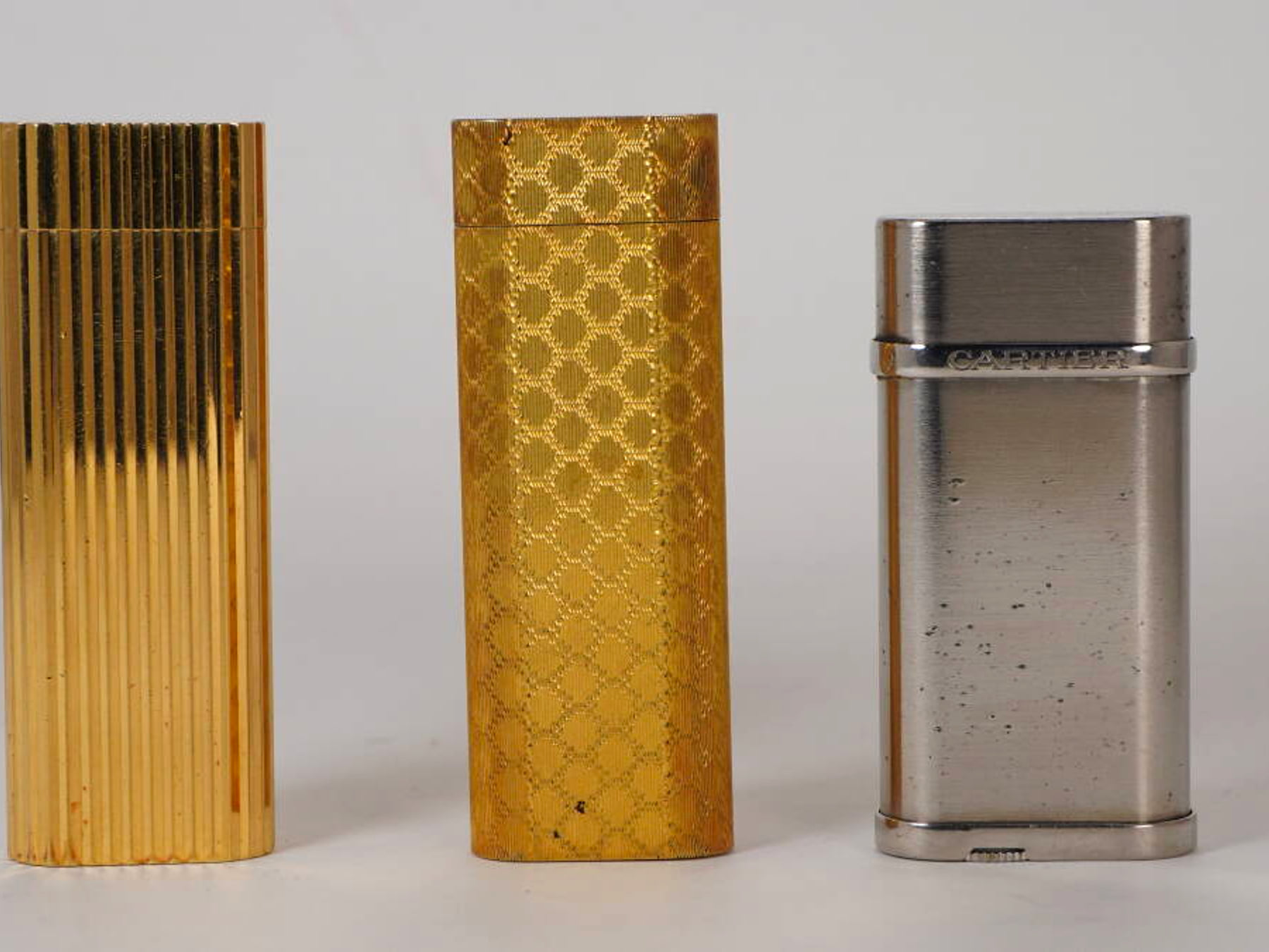 Cartier カルティエ ガスライター 3点セット ゴールドカラー シルバーカラー 単品