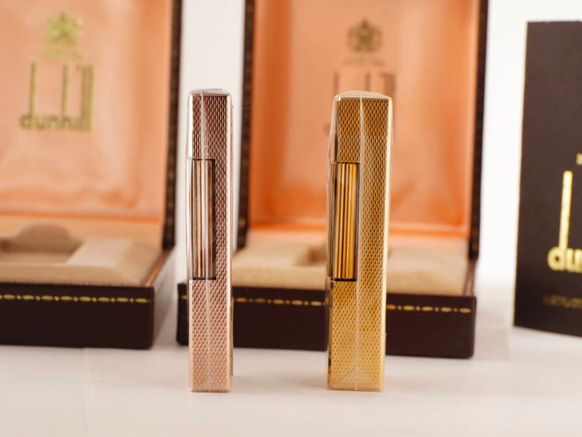 dunhill ダンヒル ガスライター 2点セット ゴールド シルバーカラー 元箱付